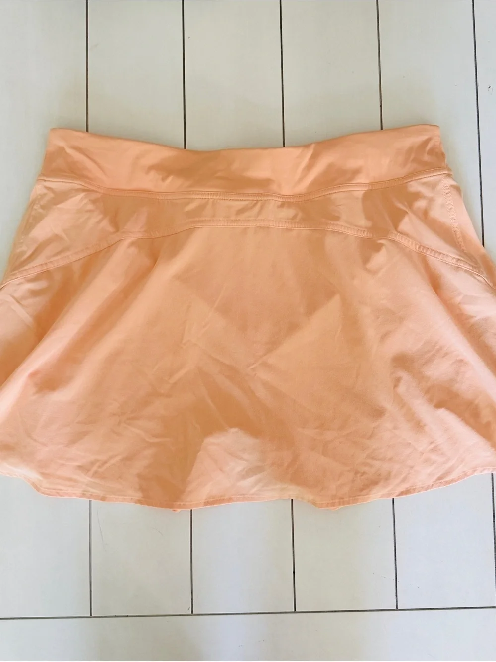 Lululemon Pace Rival Skirt Size 14 Peach Orange Tennis Golf Skort